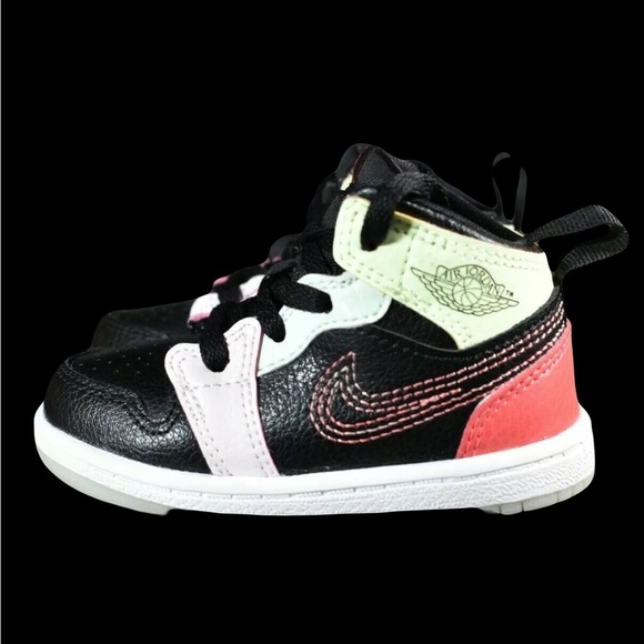 Nike Air Jordan 1 Mid SE PS Glow in the Dark AV5173-076 Toddler Size US 10 C - Picture 2 of 9